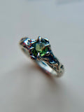 Madagascar Sapphire Sterling Silver Ring Size 6.75