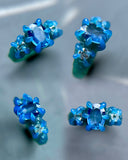 Ceylon Sapphire & Diamond Custom Ring
