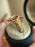 Red Spinel Bespoke Custom Ring Solid Gold 18k
