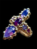 Milk Sapphire 18k Gold Bespoke Custom Ring 5.3 ct