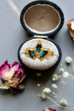 Blue Lagoon Sapphire Bespoke Custom Ring 1.85ct