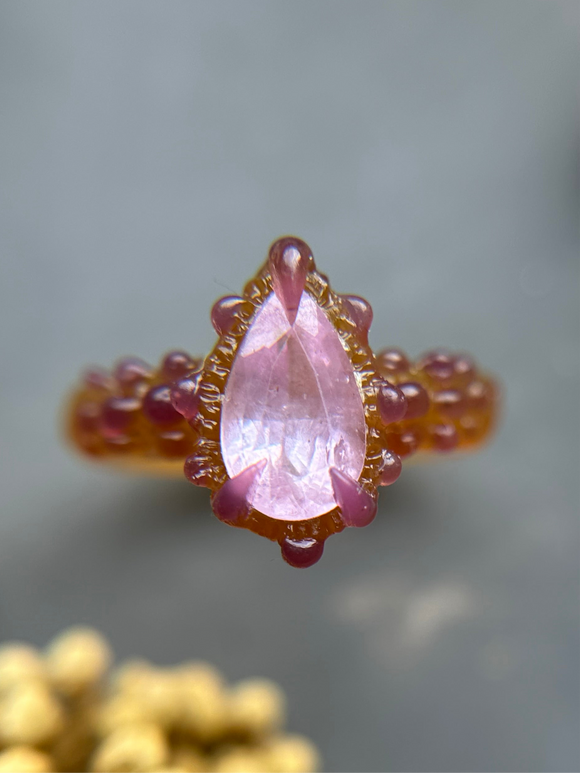 Light Pink Ceylon Bespoke Custom Ring