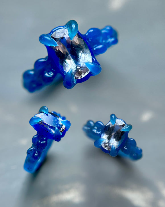 Unheated Tanzanite Custom Ring