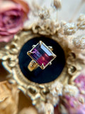 18k Yellow Bi-Color Tourmaline Bespoke Custom Ring