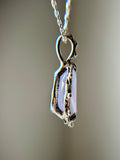 16.7ct Lavender Quartz Sterling Silver Necklace