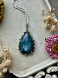 Blue Kyanite Sterling Silver Necklace