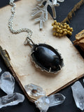Black Star Sapphire Sterling Silver Necklace