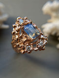 Mermaid Dreams Sapphire Ring Bespoke Custom Ring 2.52ct