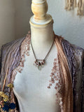 Clear Quartz & Tourmaline Copper Necklace