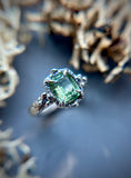 Ludwigite Peridot Sterling Silver Ring Size 5.75
