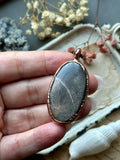 Golden Sapphire Copper Necklace