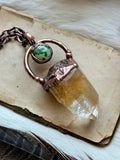 Ritual Point With Tibetan Quartz Copper Necklace