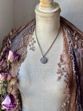 Grey Moonstone Copper Necklace