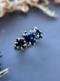 Natural Australian Sapphire Sterling Silver Ring Size 5.5