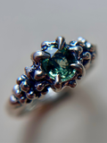 Madagascar Sapphire Sterling Silver Ring Size 6