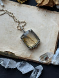 Dendritic Agate Sterling Silver Necklace
