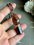Copper Rutile & Tourmaline Copper Necklace