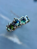 Madagascar Sapphire Sterling Silver Ring Size 8