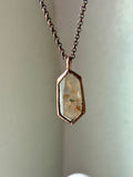 Golden Rutile Copper Necklace