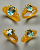 Montana Sapphire Bespoke Custom Ring 1.42ct