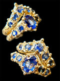 18k Ceylon Sapphire Bespoke Custom Ring Set