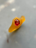0.36ct Red Spinel Bespoke Custom Ring