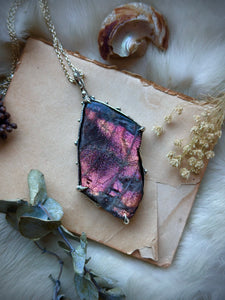 Purple Haze Sunstone Sterling Silver Necklace