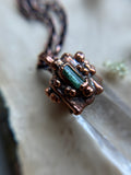 Clear Quartz & Paprok Tourmaline Copper Necklace