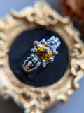 Mali Garnet Sterling Silver Ring Size 5.75