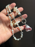 Baroque Pearl Beaded Sterling Silver Necklace