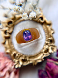 Purple Sapphire Signet Bespoke Custom Ring 2.35ct