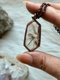 Golden Rutile Copper Necklace
