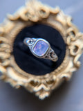 Milky Sapphire Sterling Silver Ring Size 6