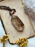 Golden Rutile Copper Necklace
