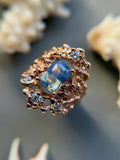 Mermaid Dreams Sapphire Ring Bespoke Custom Ring 2.52ct