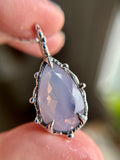 16.7ct Lavender Quartz Sterling Silver Necklace