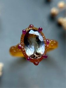 Unheated Tanzanite Bespoke Custom Ring 2.47cts