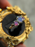 Milk Sapphire Sterling Silver Ring Size 6.5