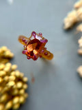 Orange Tourmaline Bespoke Custom Ring