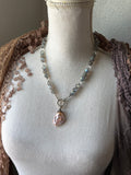 Baroque Pearl Beaded Serling Silver Necklace