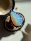 Ethiopian Opal Bespoke Custom Ring Silver Only 8.5