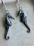Sea Horse Sterling Silver Earrings