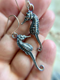 Sea Horse Sterling Silver Earrings