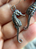 Sea Horse Sterling Silver Earrings
