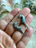 Sea Horse Sterling Silver Earrings
