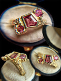 Red Spinel Bespoke Custom Ring Solid Gold 18k