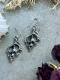 Sea Shell Slice Sterling Silver Earrings