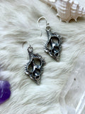 Sea Shell Slice Sterling Silver Earrings