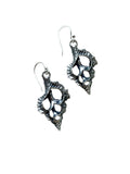 Sea Shell Slice Sterling Silver Earrings