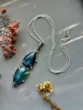 Blue/Green Kyanite Sterling Silver Necklace